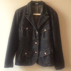 Laundry by Shelli Segal Denim Jacket Vintage Size 10